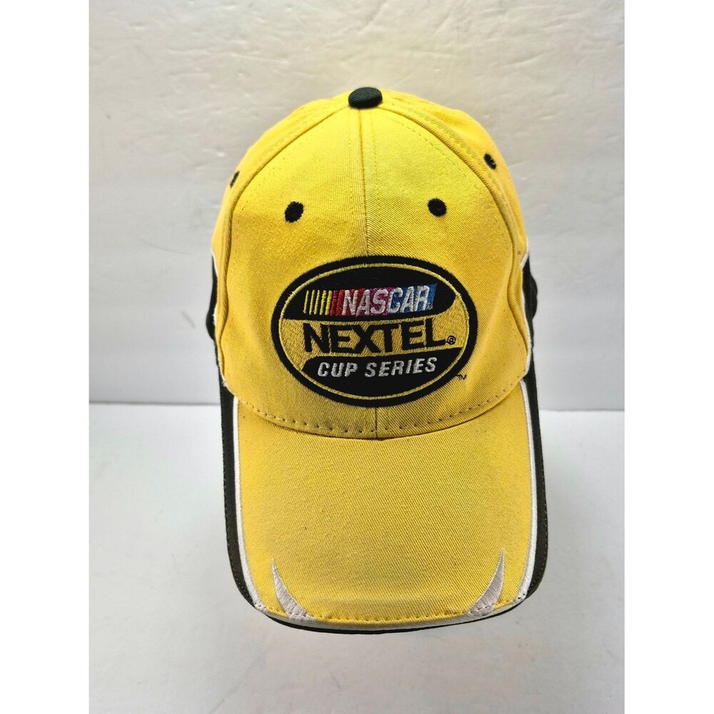 NWOT NASCAR Nextel Cup Series Hat Yellow Black ISC Motorsports Vintage Racing Ca